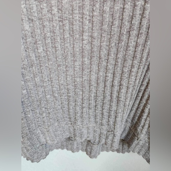 Free People Waffle Knit Long Sleeve Mock Neck size medium - Picture 6 of 8